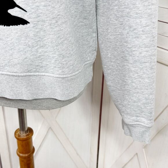 Cirque Du Soleil Luzia Velvet Swallows Birds Sweatshirt Grey Black Small - Picture 6 of 13